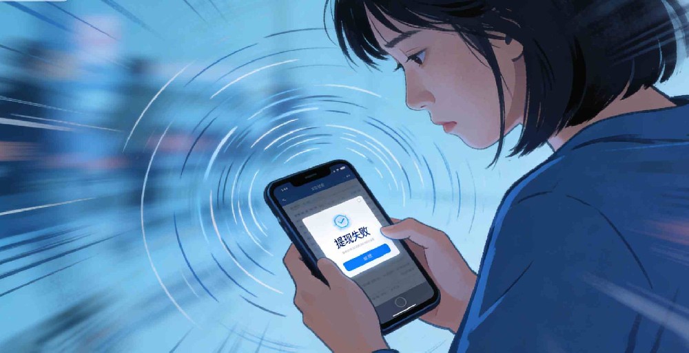 提现失败”提示时，感觉整个世界都在旋转。